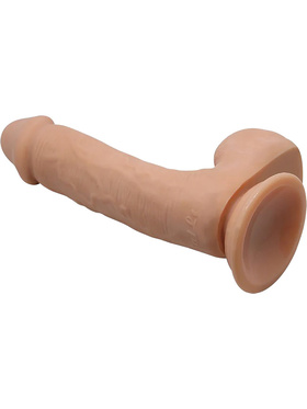 Beautiful Johnson: Realistisk Dildovibrator med Sugekopp, 23 cm, lys