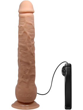 Beautiful Dick: Realistisk Dildovibrator med Sugekopp, 28 cm, lys
