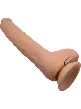 Beautiful Dick: Realistisk Dildovibrator med Sugekopp, 28 cm, lys