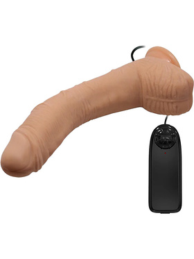 Beautiful Alex: Realistisk Dildovibrator med Sugekopp, 28 cm, lys