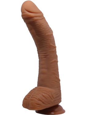 Beautiful Alex: Realistisk Dildo med Sugekopp, 28 cm, mørk