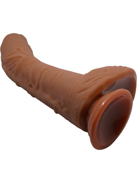 Beautiful Alex: Realistisk Dildo med Sugekopp, 28 cm, mørk
