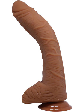 Beautiful Alex: Realistisk Dildo med Sugekopp, 28 cm, mørk