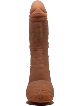Beautiful Alex: Realistisk Dildo med Sugekopp, 28 cm, mørk