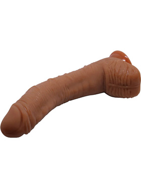 Beautiful Alex: Realistisk Dildo med Sugekopp, 28 cm, mørk