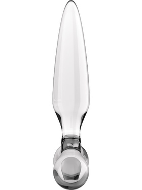 Satisfyer: Triple Crystal 2, Glass Dildo, gjennomsiktig