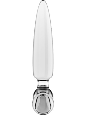 Satisfyer: Triple Crystal 1, Glass Dildo, gjennomsiktig