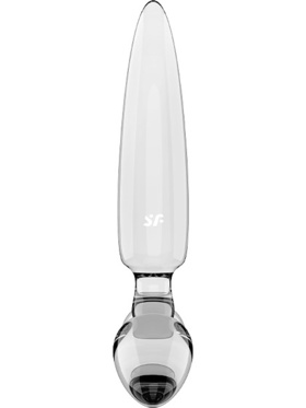 Satisfyer: Triple Crystal 1, Glass Dildo, gjennomsiktig