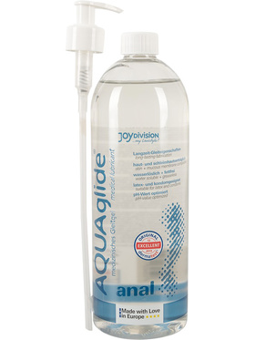 JoyDivision Aquaglide Anal: Vannbasert Analglidemiddel, 1000 ml