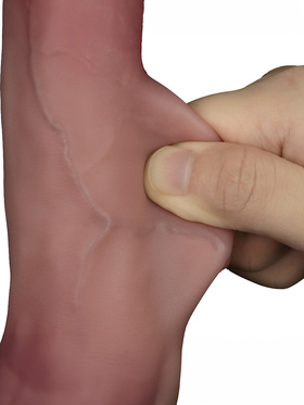 LoveToy: Sliding Skin Pro II Silicone Dildo, 20 cm