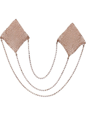 Cottelli Accessories: Nipple Stickers Square, gull