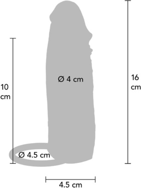 Toy Joy: Get Real, Hydrated Skin Vibr. Penis Sleeve, 16 cm Toy Joy: Get Real, Hydrated Skin Vibr. Penis Sleeve, 16 cm