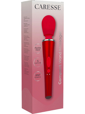 Caresse: Compact Wand Massager, rød