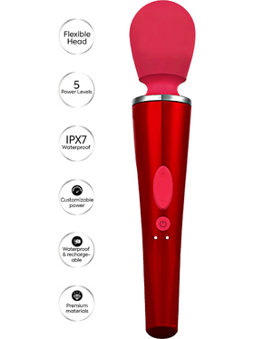 Caresse: Compact Wand Massager, rød