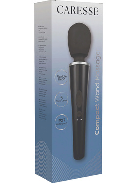 Caresse: Compact Wand Massager, svart