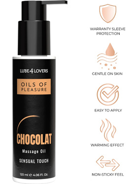 Lube4Lovers: Oils Of Pleasure, Chocolate Massage Oil, 120 ml Lube4Lovers: Oils Of Pleasure, Chocolate Massage Oil, 120 ml