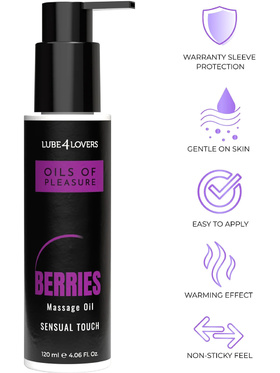Lube4Lovers: Oils Of Pleasure, Berries Massage Oil, 120 ml Lube4Lovers: Oils Of Pleasure, Berries Massage Oil, 120 ml