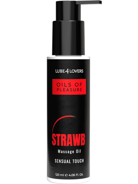 Lube4Lovers: Oils Of Pleasure, Strawberry Massage Oil, 120 ml Lube4Lovers: Oils Of Pleasure, Strawberry Massage Oil, 120 ml