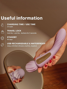 LELO: Switch, Double-Ended Wand Vibrator, rosa 
