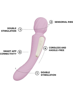 LELO: Switch, Double-Ended Wand Vibrator, rosa 