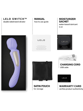 LELO: Switch, Double-Ended Wand Vibrator, lilla