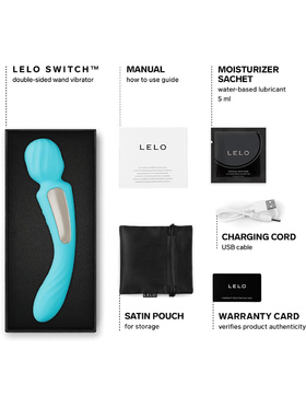 LELO: Switch, Double-Ended Wand Vibrator, turkis