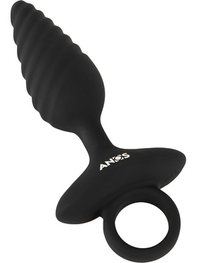 Anos: Twisted Butt Plug with Vibration Anos: Twisted Butt Plug with Vibration