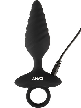 Anos: Twisted Butt Plug with Vibration Anos: Twisted Butt Plug with Vibration