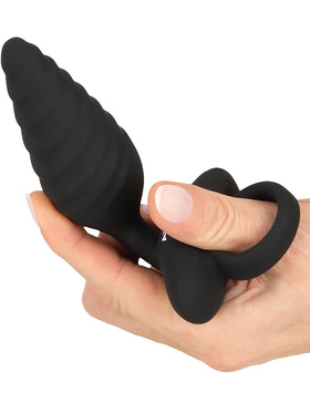 Anos: Twisted Butt Plug with Vibration Anos: Twisted Butt Plug with Vibration