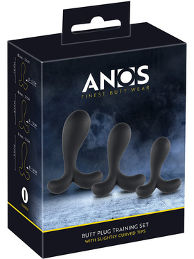 Anos: Butt Plug Training Set with Curved Tips Anos: Butt Plug Training Set with Curved Tips