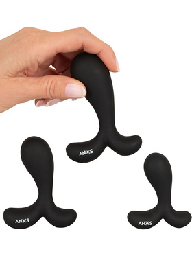 Anos: Butt Plug Training Set with Curved Tips Anos: Butt Plug Training Set with Curved Tips