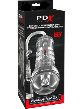 Pipedream PDX Elite: ViewTube Vac XXL, See-Thru Stroker with Pump Pipedream PDX Elite: ViewTube Vac XXL, See-Thru Stroker with Pump