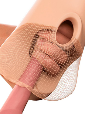 Pipedream PDX Plus: Double Pounder, Vibrating Squeeze Stroker Pipedream PDX Plus: Double Pounder, Vibrating Squeeze Stroker