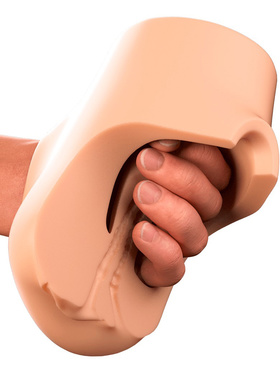 Pipedream PDX Plus: Double Pounder, Vibrating Squeeze Stroker Pipedream PDX Plus: Double Pounder, Vibrating Squeeze Stroker