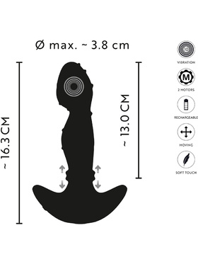 Anos: Vibrating Prostate Plug with Moving Rings Anos: Vibrating Prostate Plug with Moving Rings