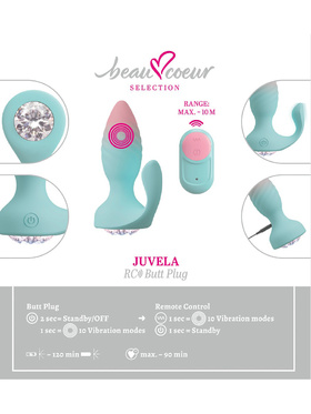 Beau Coeur: Juvela, RC Butt Plug Beau Coeur: Juvela, RC Butt Plug