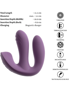 Beau Coeur: Mireva, RC Triple Hands-Free Vibrator