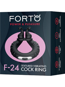 Forto: F-24 Textured Vibrating Cock Ring