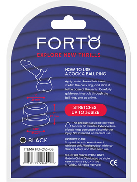 Forto: F-43 Tiered Cock & Ball Ring