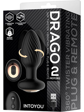 IntoYou: Drago, Twister Vibrating Anal Plug with Remote