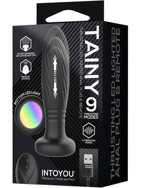 IntoYou: Tainy, Thrusting LED Lighted Anal Plug with Remote