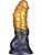 LoveToy: Aerosx, Dual Density Inflatable Dildo, 19 cm, gull/svart