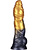 LoveToy: Aerosx, Dual Density Inflatable Dildo, 25 cm, gull/svart