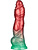 LoveToy: Aerosx, Dual Density Inflatable Dildo, 25 cm, rød/grønn