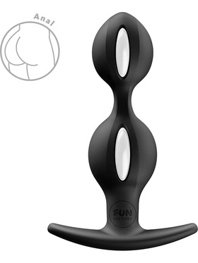 Fun Factory: B Balls Duo, Anal Plug, svart