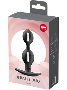Fun Factory: B Balls Duo, Anal Plug, svart