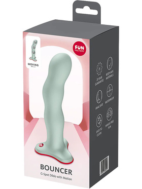 Fun Factory: Bouncer G-Spot Dildo with Motion, 18 cm, grønn
