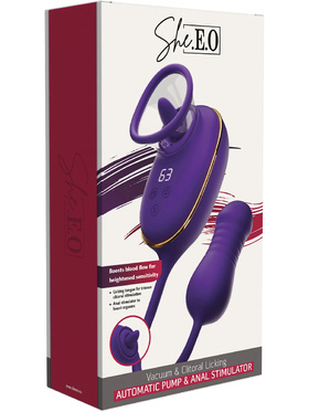 She.E.O: Licking Clitoral Pump & Anal Stimulator