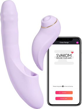 Svakom: DuoGlow, Thrusting Beaded Vibrator + Pulsating Stimulator 