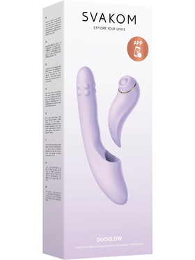 Svakom: DuoGlow, Thrusting Beaded Vibrator + Pulsating Stimulator 